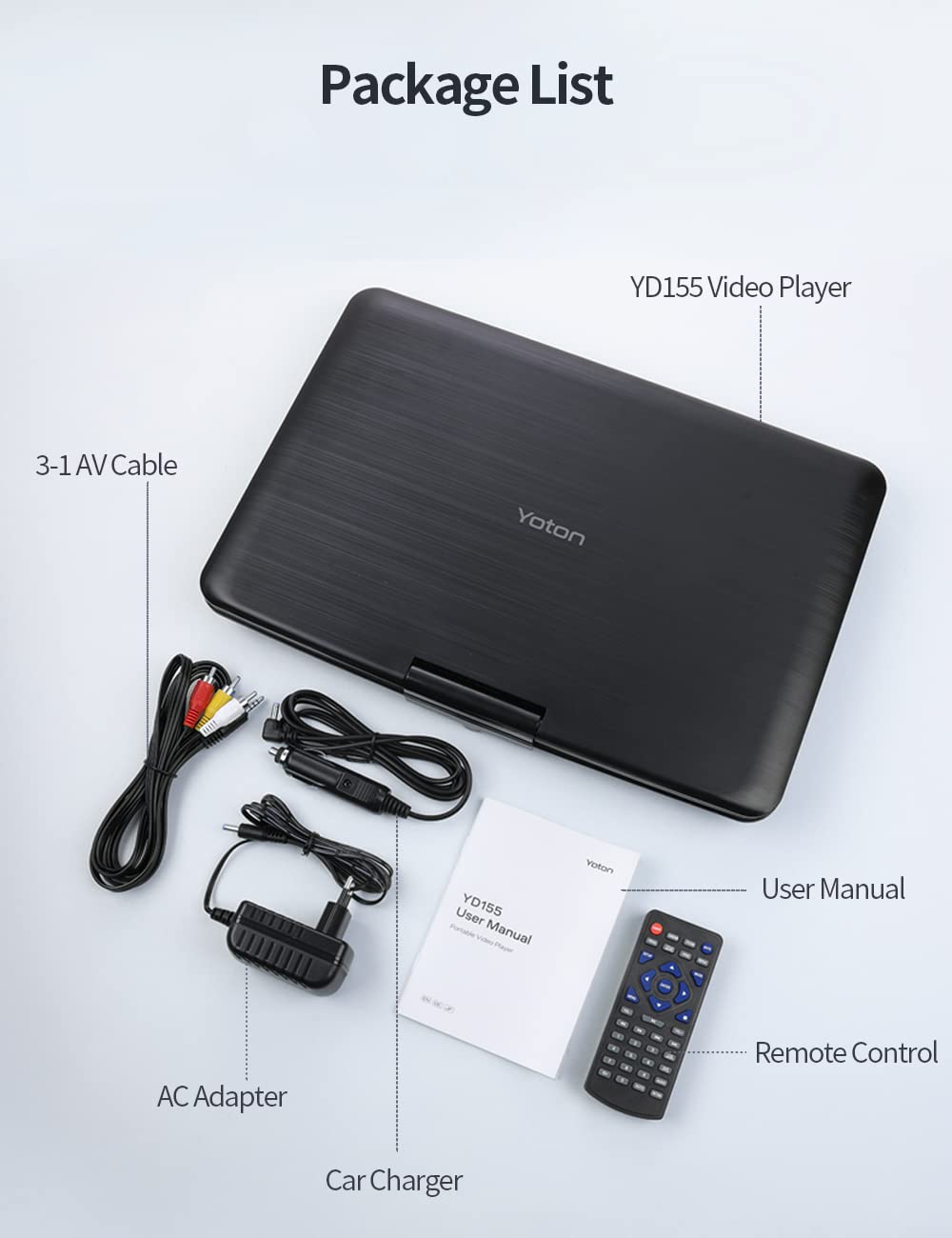 Yoton YD155 17.5" DVD Player