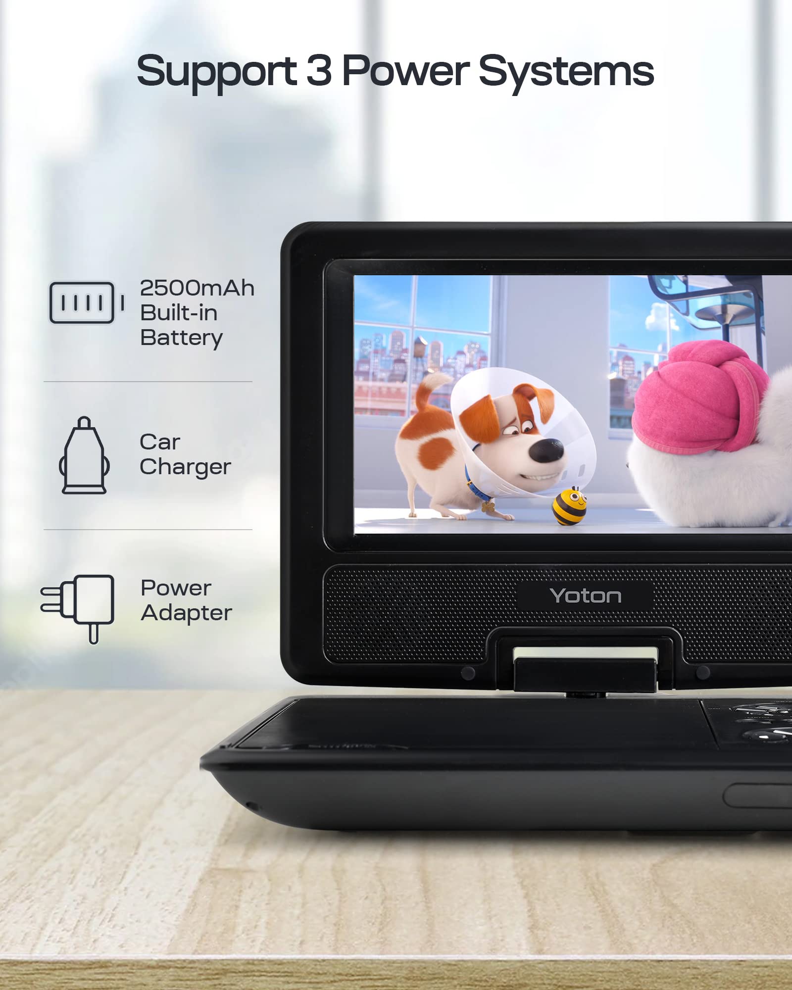 Yoton YD075 9,5" tragbarer DVD-Player