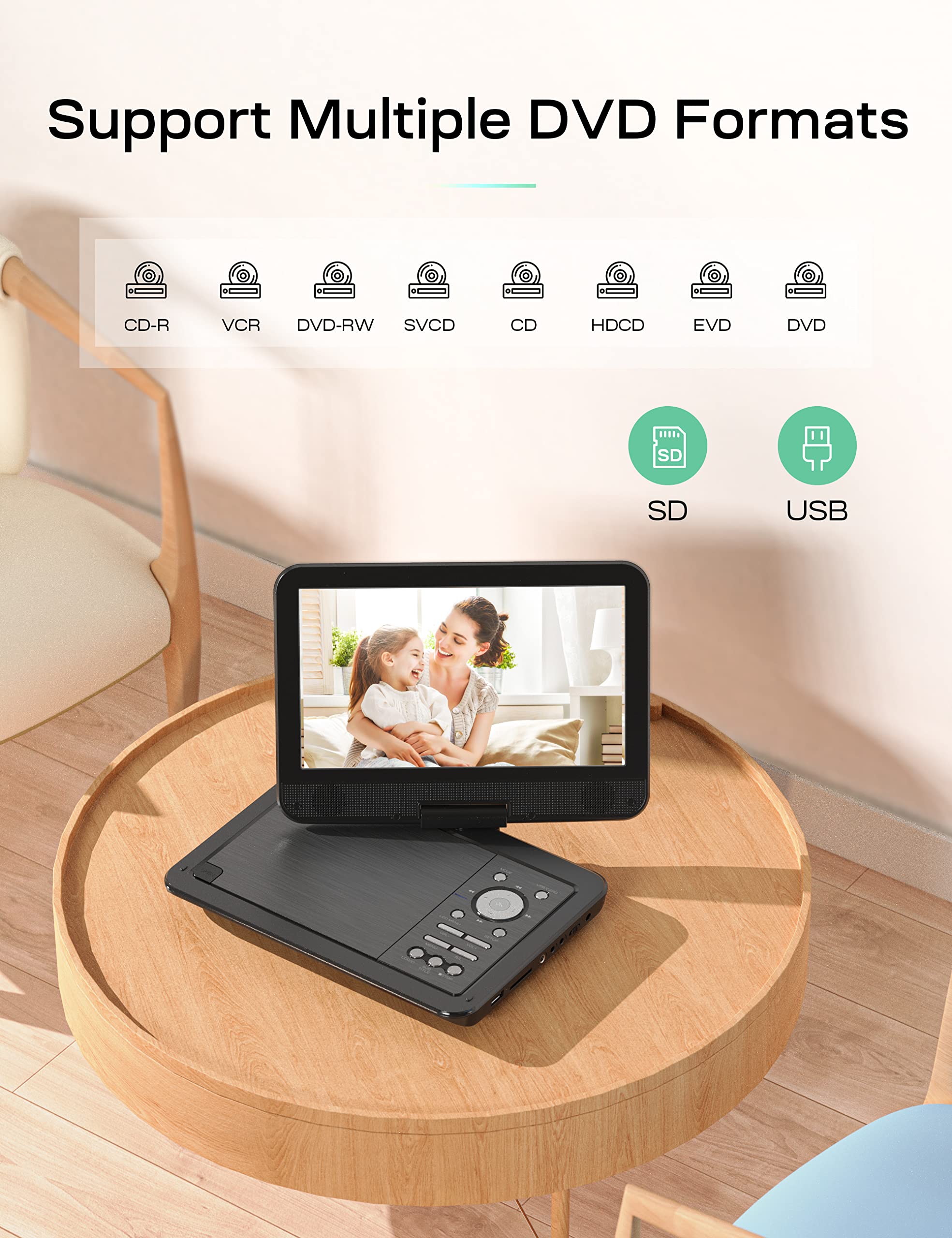 Yoton YD105 12.5" DVD Player