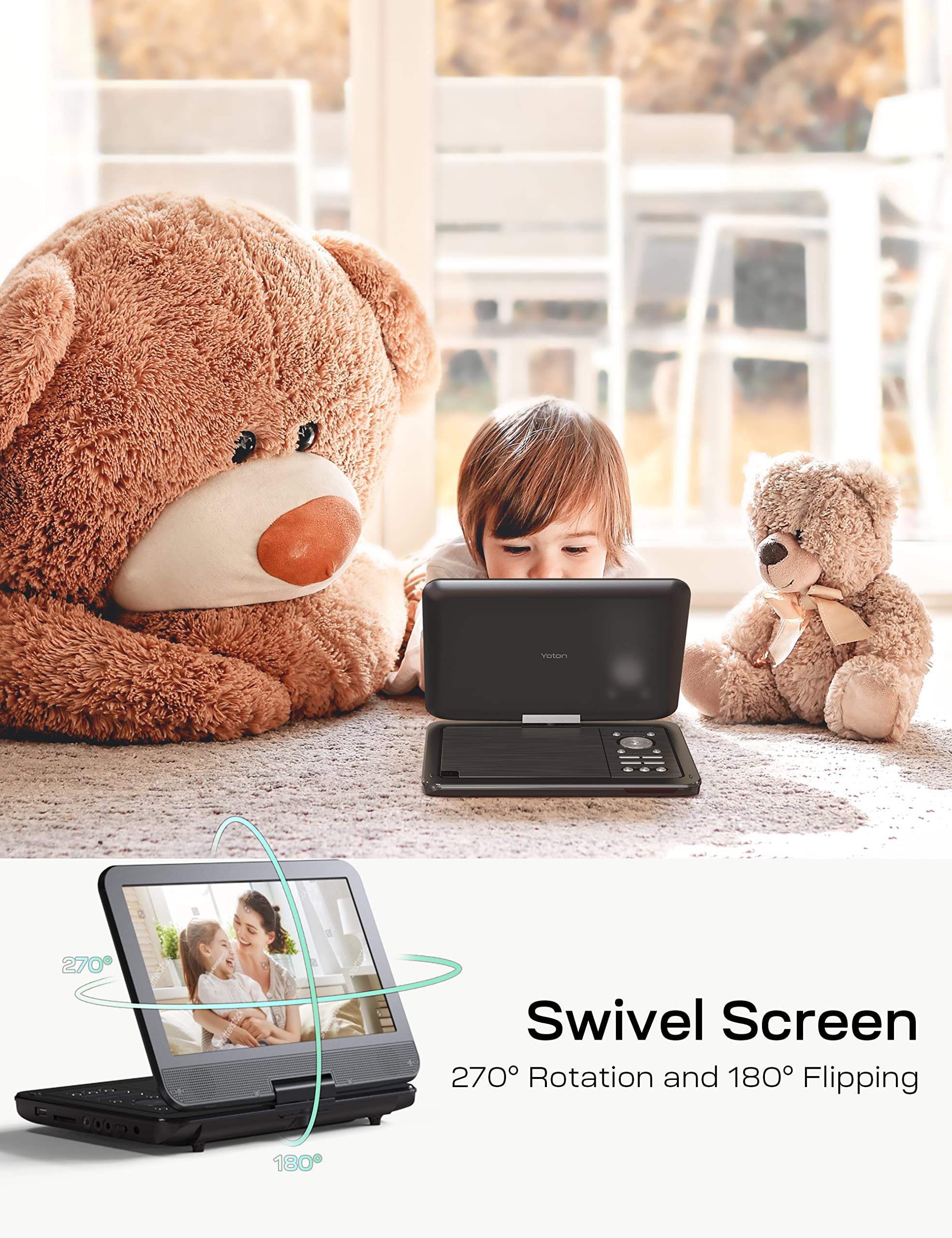 Yoton YD105 12.5" DVD Player