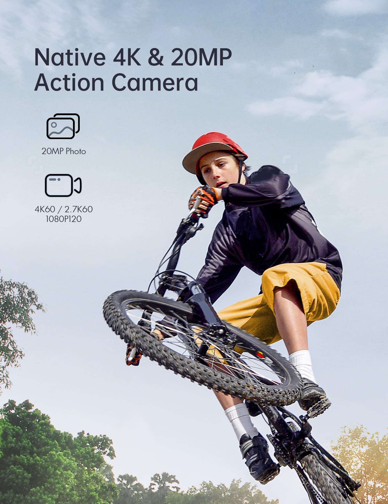 WOLFANG GA420  4K 60FPS Action Camera