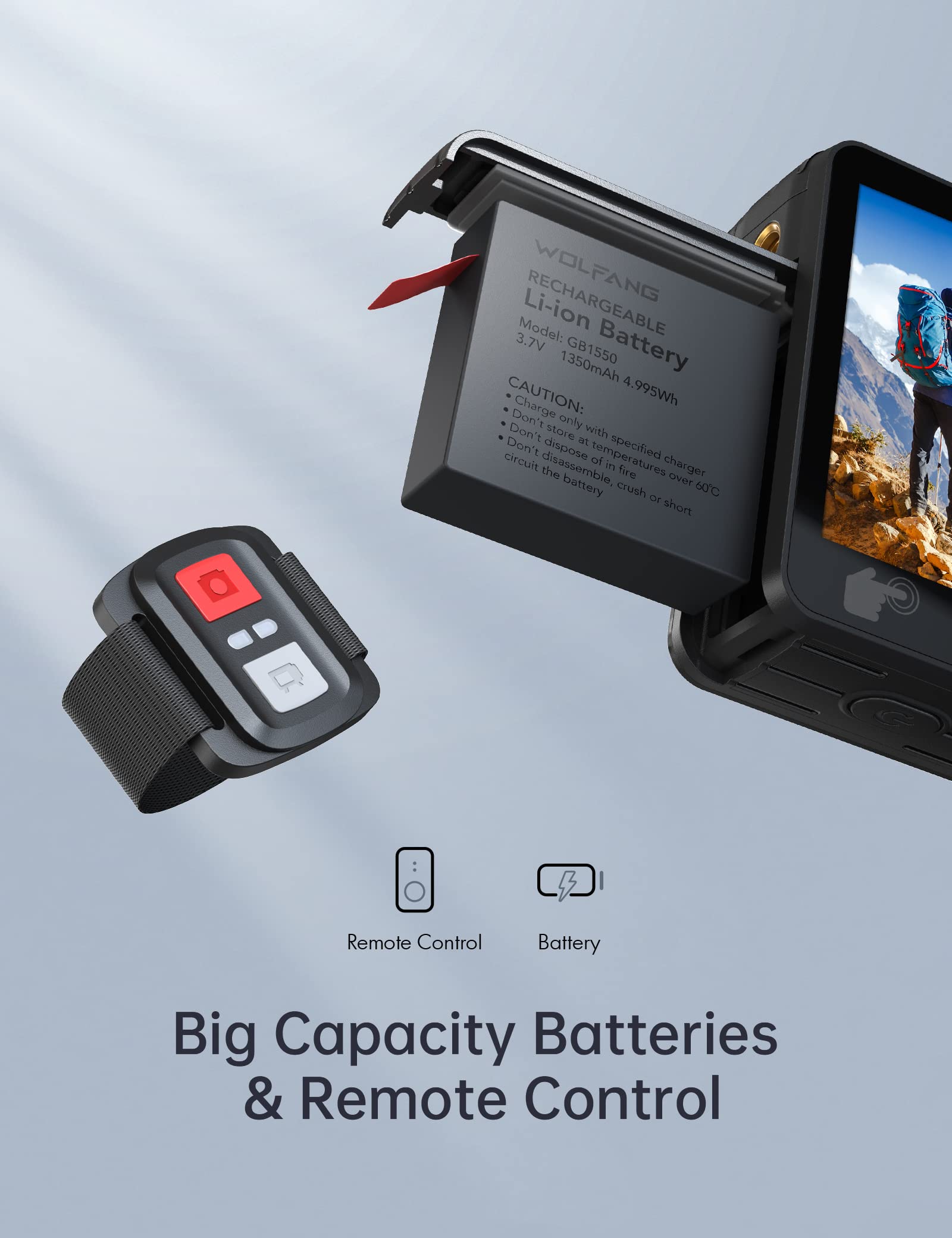 WOLFANG GA420  4K 60FPS Action Camera