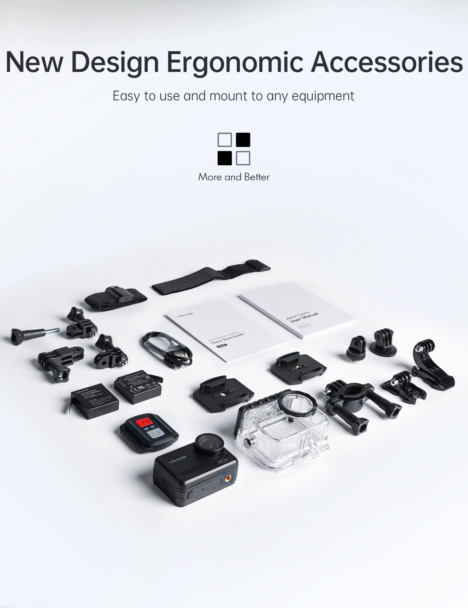 WOLFANG GA420  4K 60FPS Action Camera