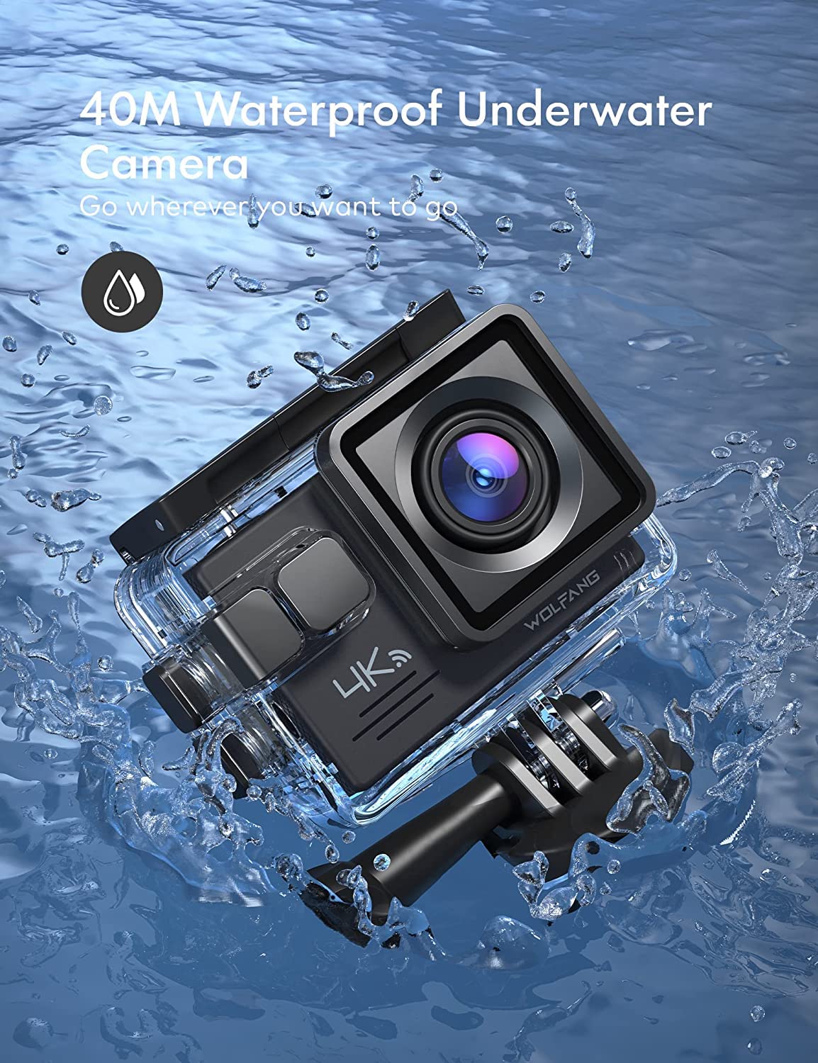 WOLFANG GA100 4K 30FPS Action Camera